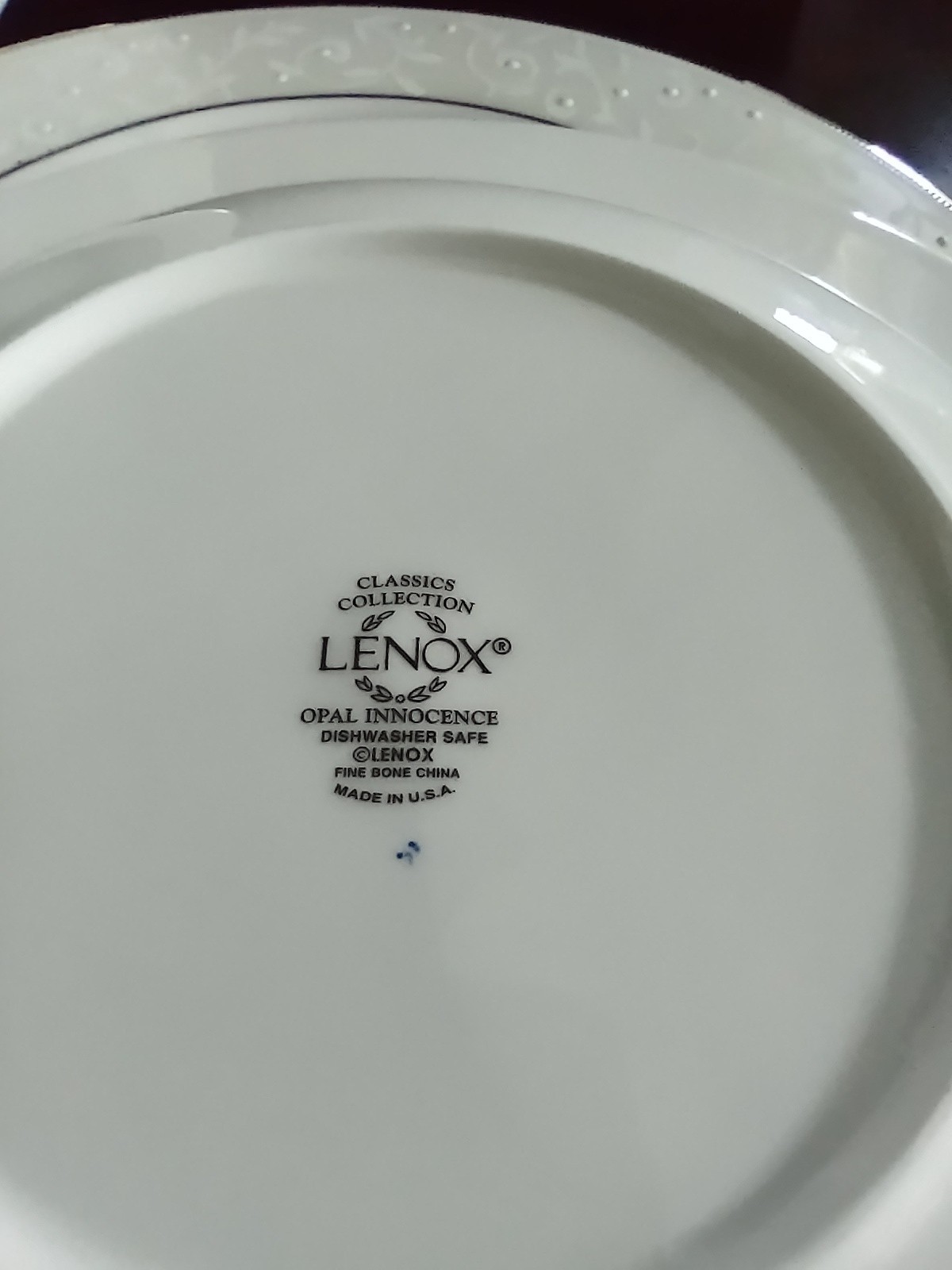 4 LENOX OPAL INNOCENCE SCROLL RIMMED SOUP OR PASTA BOWLS EXCELLENT CONDITION
