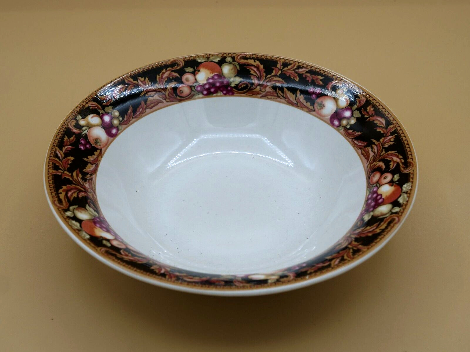 Vitromaster Avalon 1992 Fruits trim Soup Bowl 754074 Genuine Stoneware 7.5″