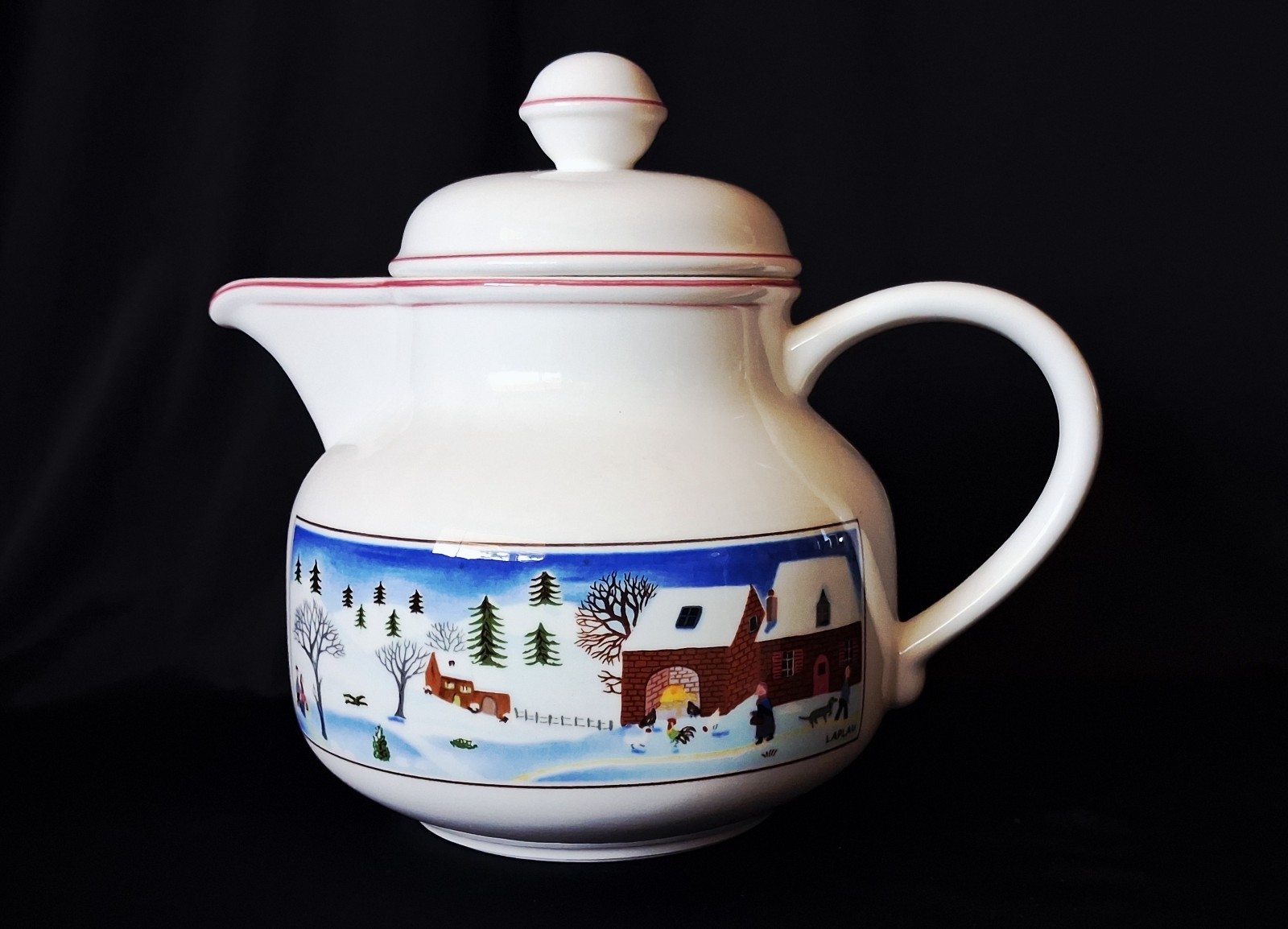 Villeroy & Boch NAIF CHRISTMAS Porcelain Teapot With Lid