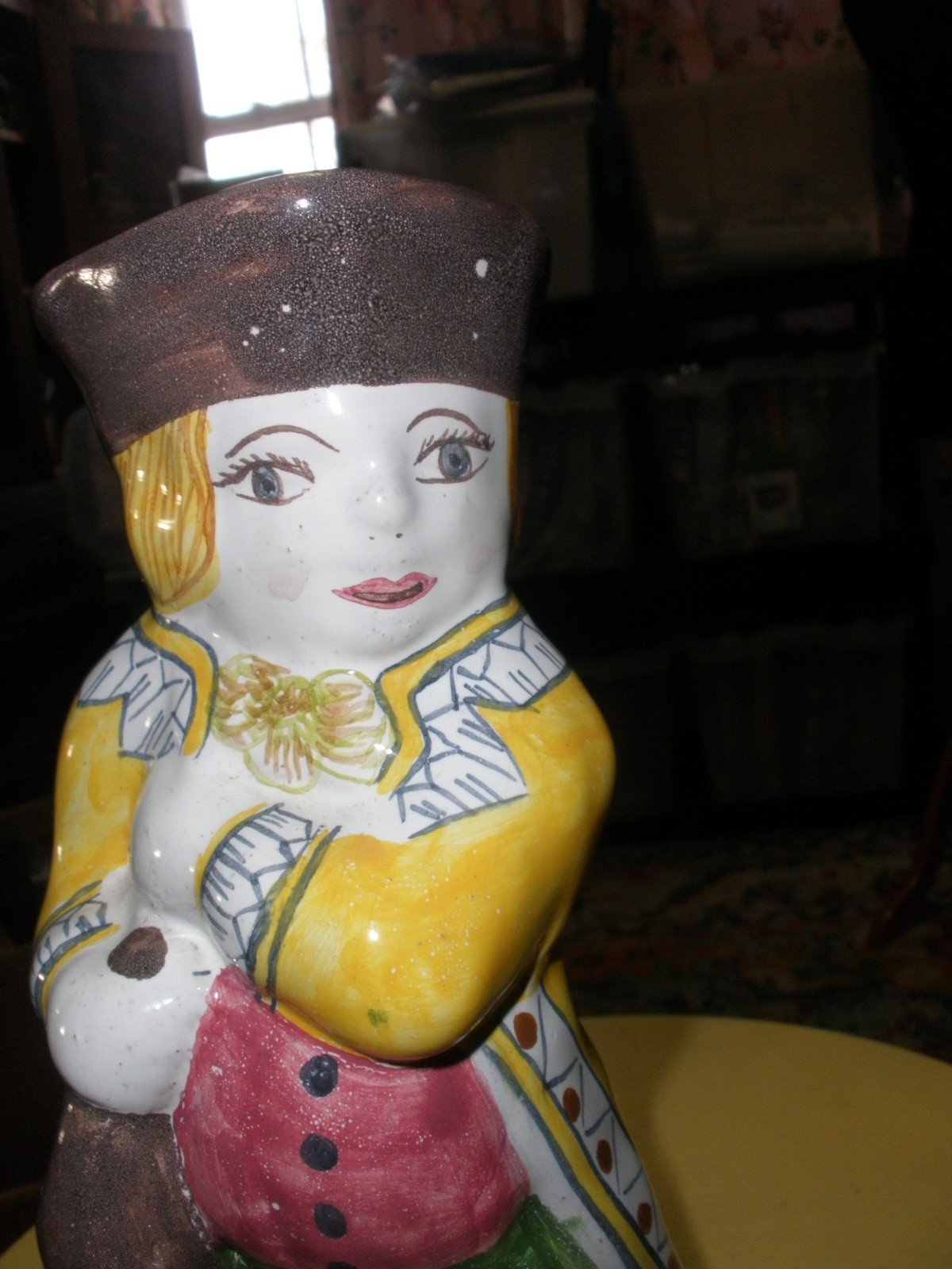 Vintage Toby Jug Pitcher Authorized Replica Portugal Pottery Colonial Soldier