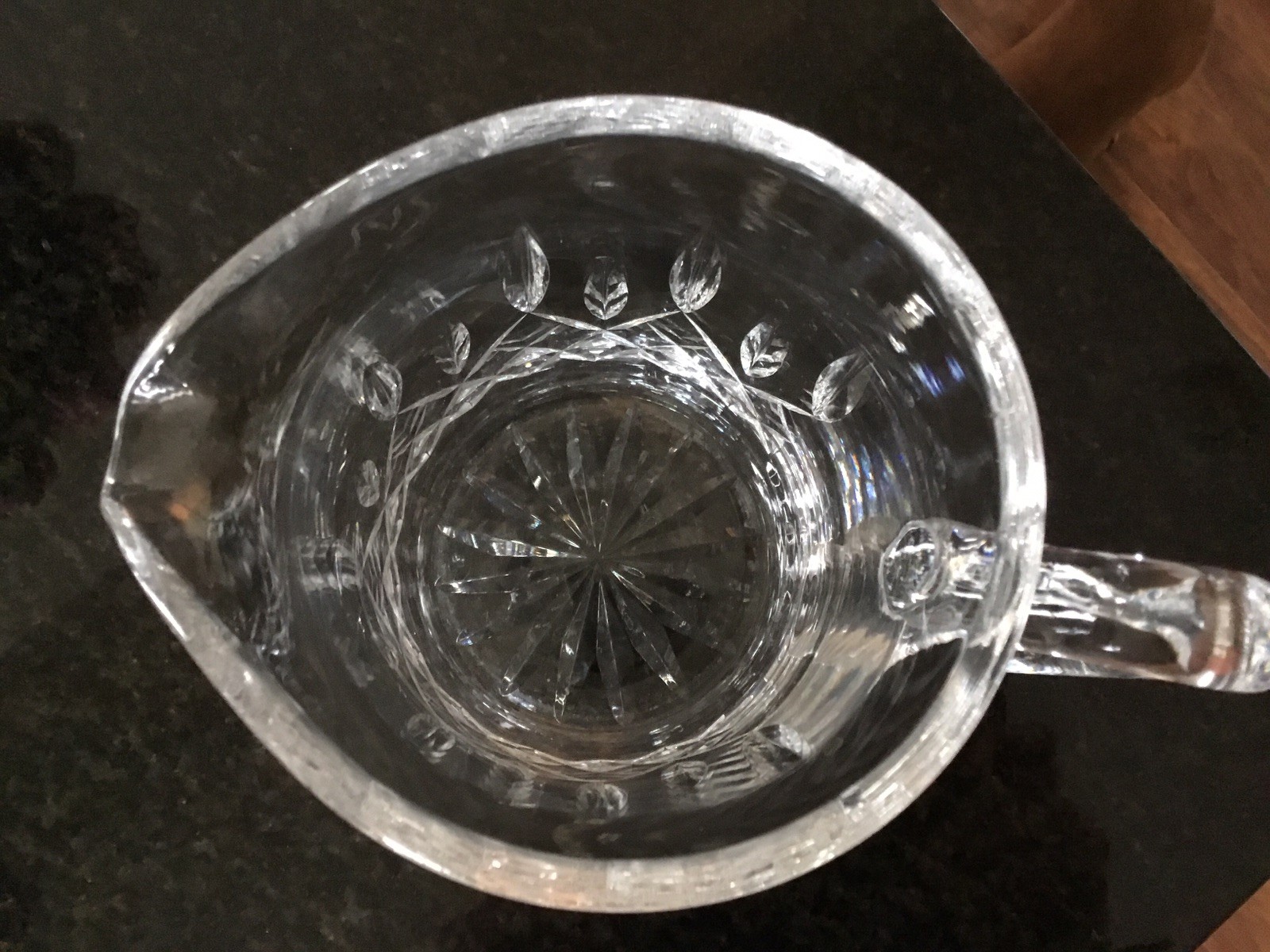 SIGNED Waterford Crystal LISMORE Pitcher Iconic Diamond Cut, Ireland 32oz