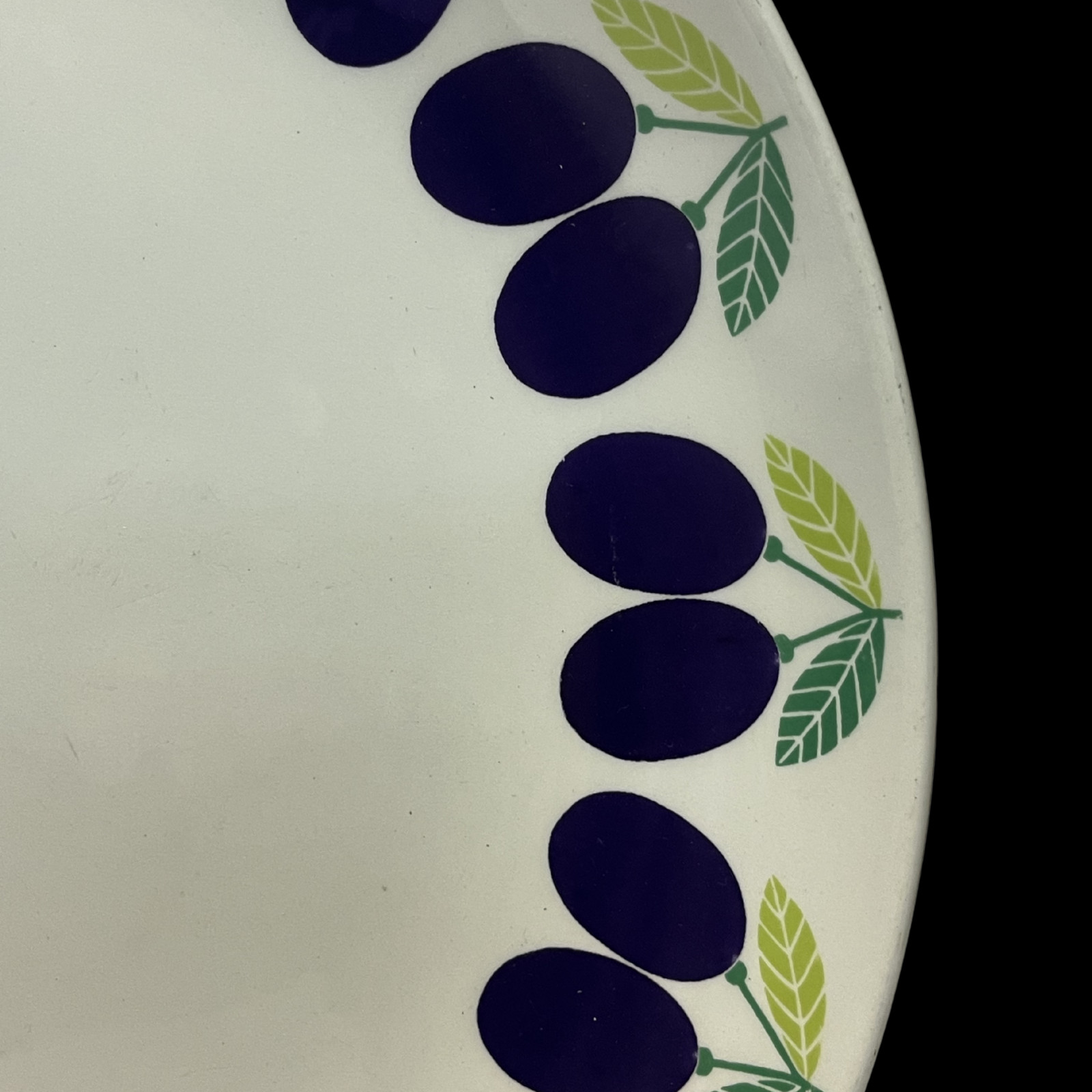 Arabia Pomona “Plum (Luumu)” Platter – 12.5” Vintage Finnish Design