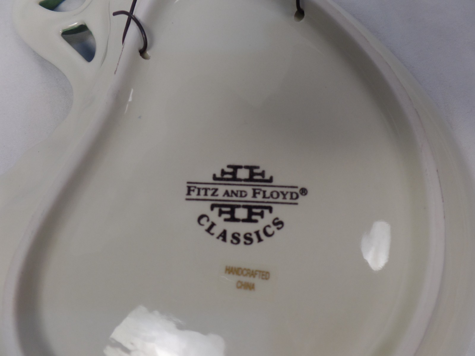 Fitz & Floyd Gardening Gourmet Eggplant Plate Canapé Appetizer Purple 9”