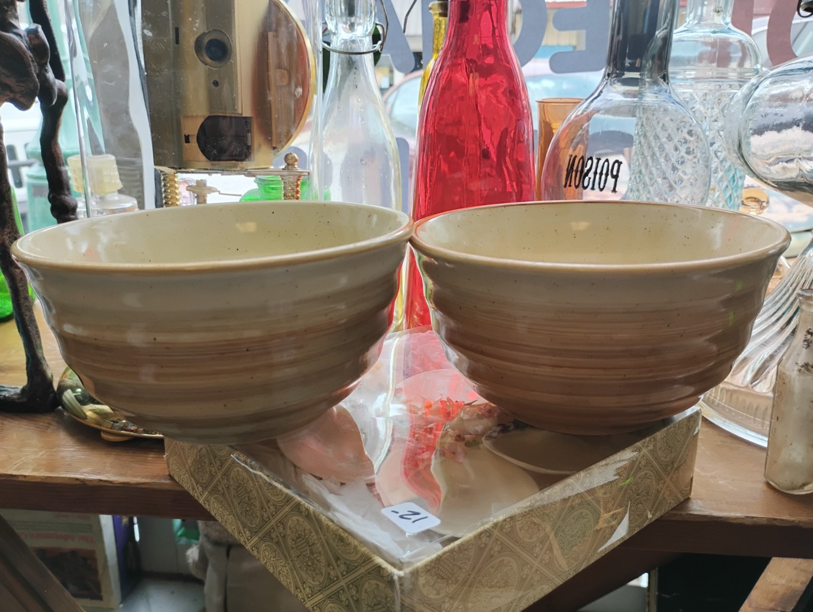 Pottery Like Bowls Set of 2