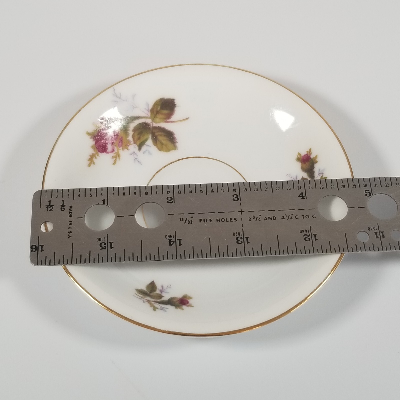 Vintage Miniature Rossetti Pink Rose Cup and Saucer Made In Occupied Japan 