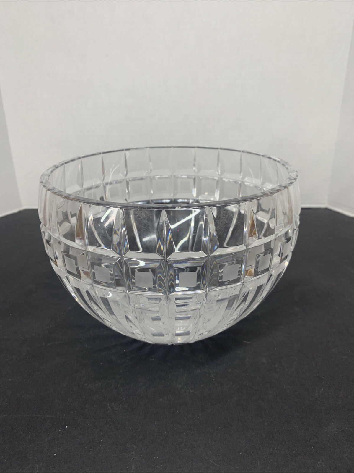 Marquis By Waterford Crystal Quadrata Bowl 7.5” Diameter Made In Poland