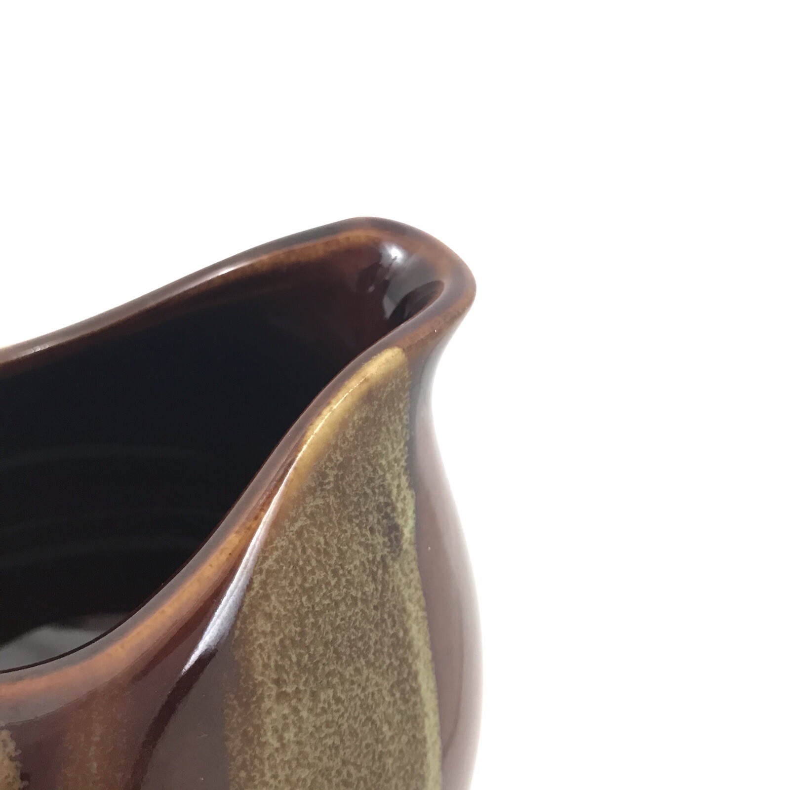 SANGO Avanti Brown Stoneware CREAMER 4722 Pitcher Drip Glaze Multicolor NEW