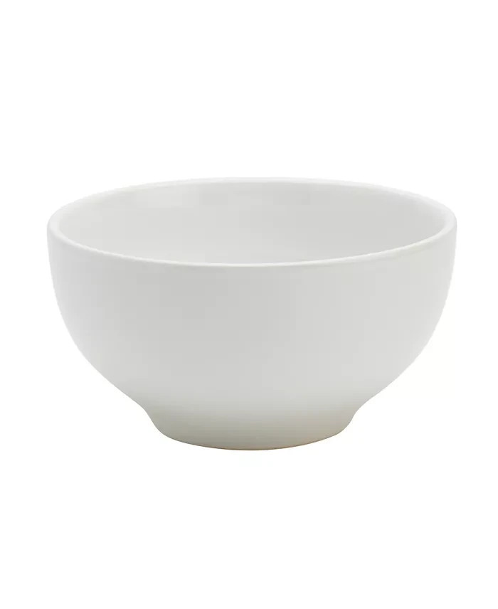 Tabletops Gallery Chic Cereal Bowls Blanc De Blanc, 6.5 in – Set of 6