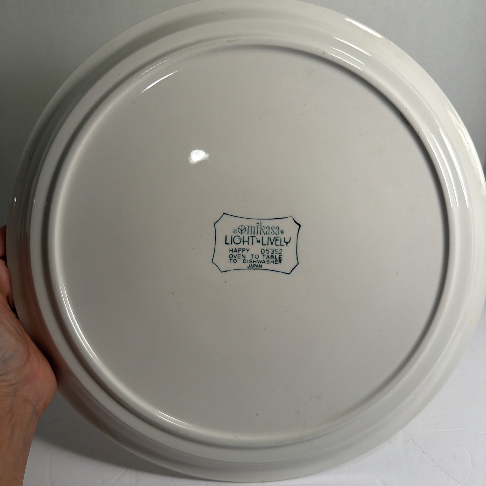 1970’s Mikasa Light n Lively Happy 12″ Retro MCM Platter Chop Plate Serving Dish