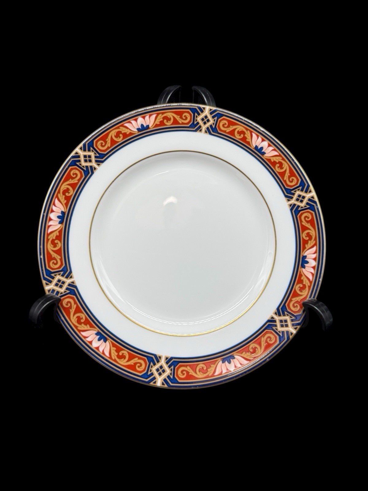 Wedgwood Chippendale Blue And Rust Bread & Butter Plate Discontinued England