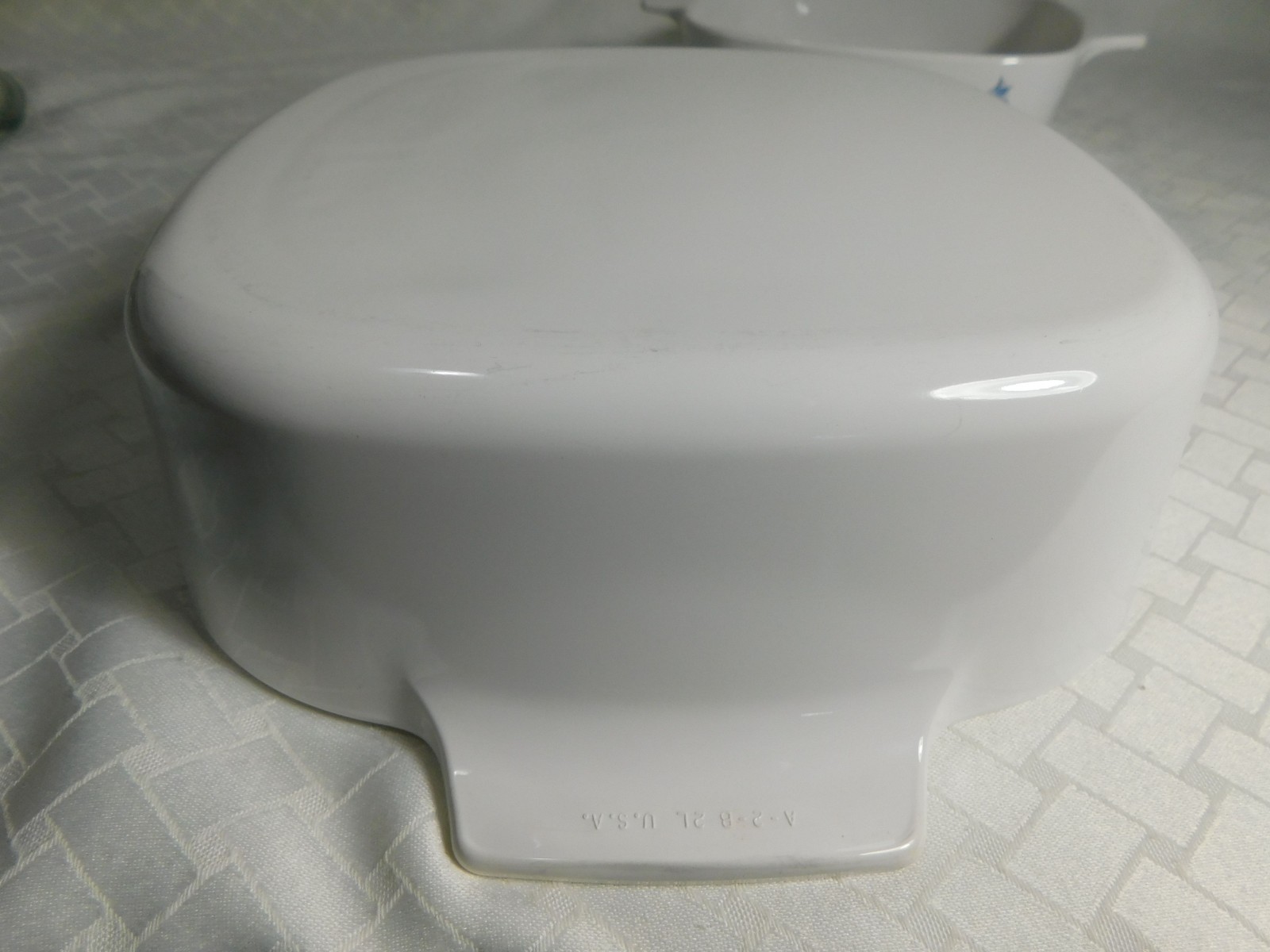 Set of 2 Vintage Corning Blue Dusk Casserole Baking Dishes with Lids, 1L &2L