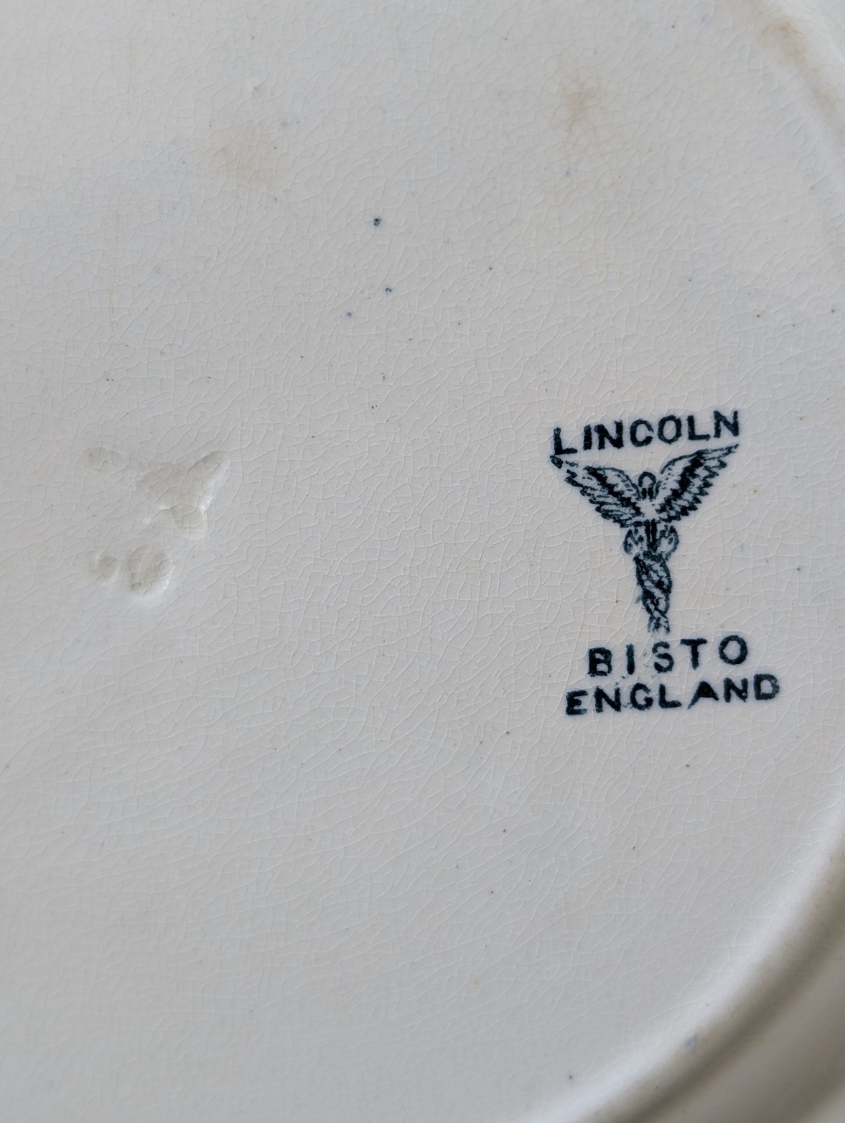 RARE ANTIQUE BISHOP STONIER RABBIT PLATE TRANSFERWARE LINCOLN BISTO ENGLAND 1895