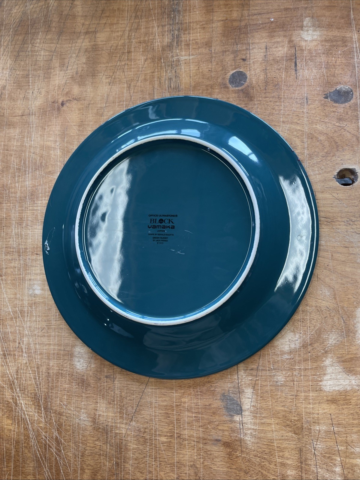Block Yamaka OPTICS GREEN RUSSET Dinner Plate 10 3/4″ 1 ea 4 available