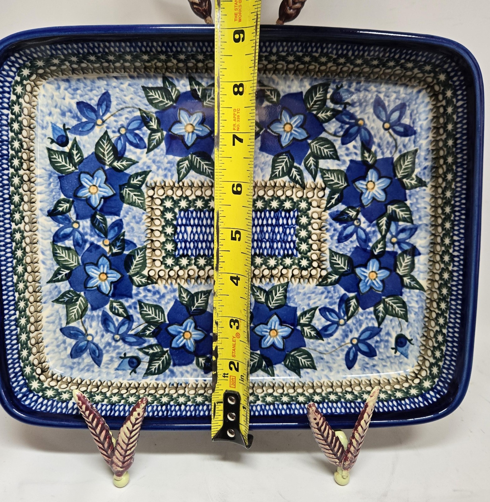 Unikat Polish Pottery Ultimate Bakeware Dish 1864 Teresa Andrukiewicz 11″ NWOB