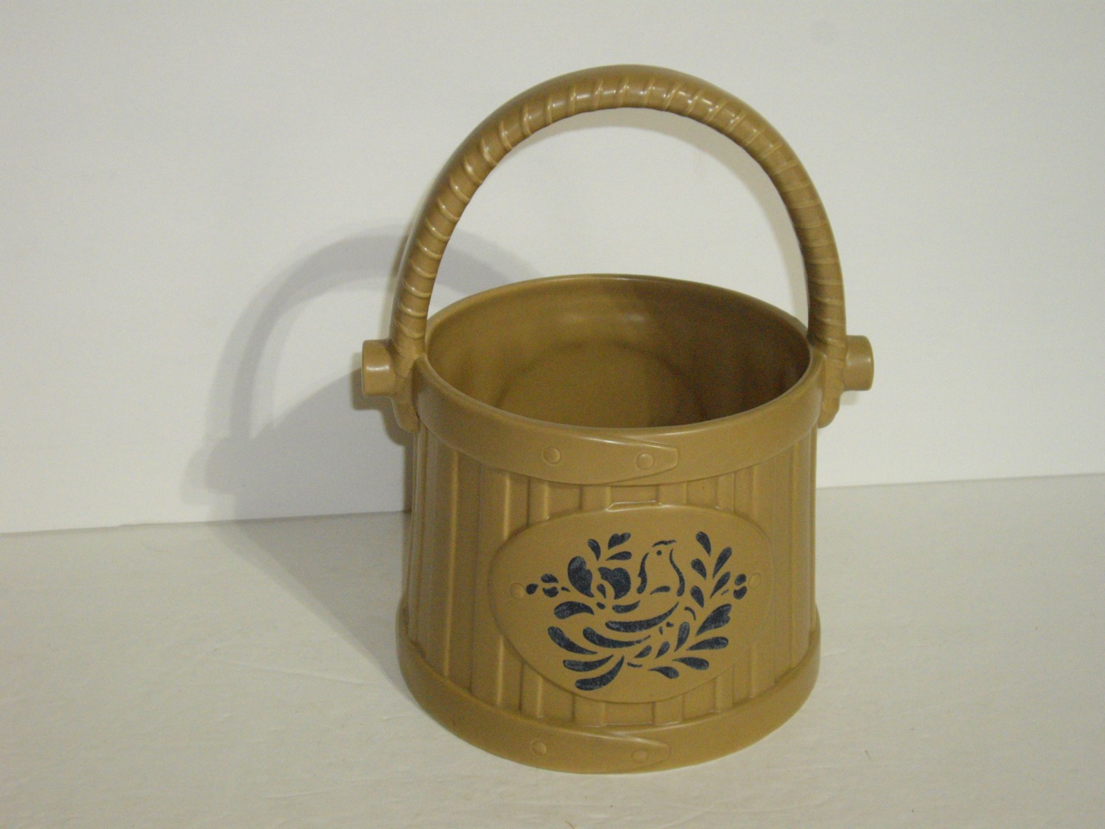 Pfaltzgraff Stoneware Folk Art BUCKET Pre Production 2nd Prof China VERY RARE