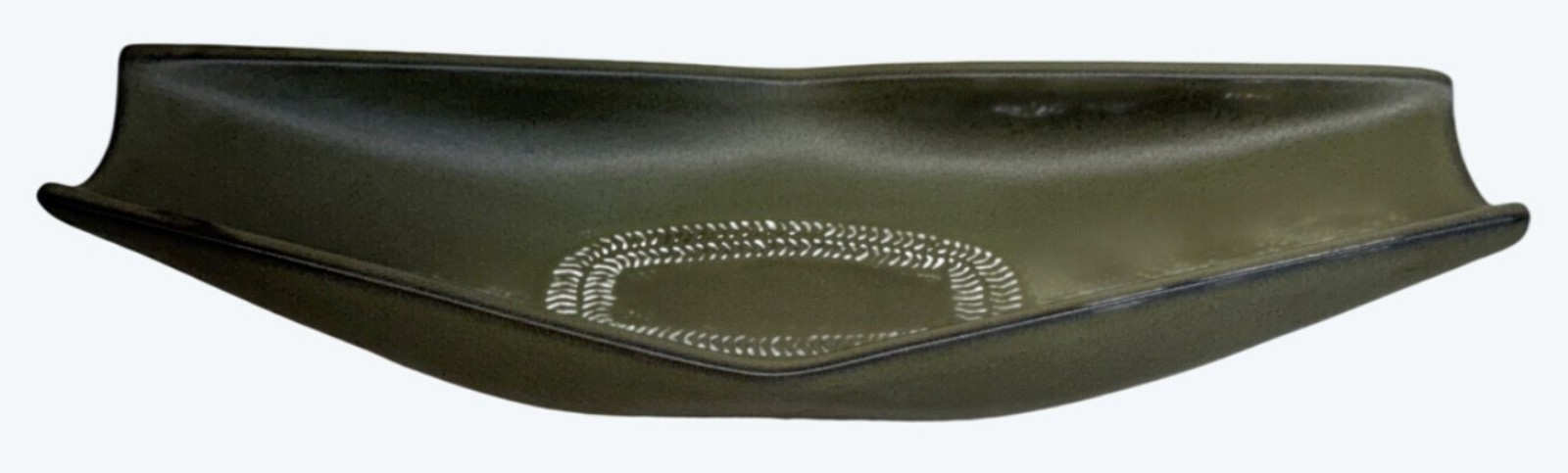 Denby Langley Camelot Dark Green Older Celery Dish Tray 13 1/4″ England