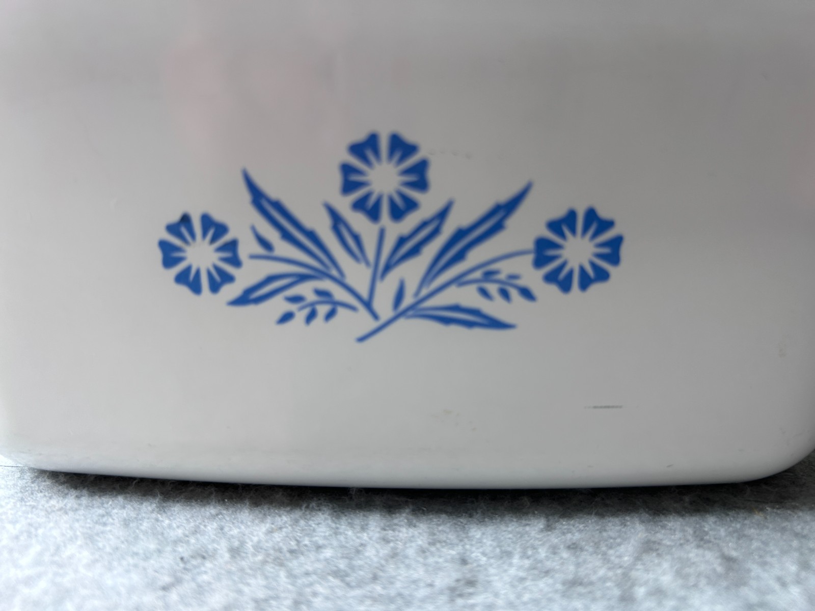 Vintage Corning Ware Cornflower Pattern in a 7 x 5 Rectangular Loaf Pan
