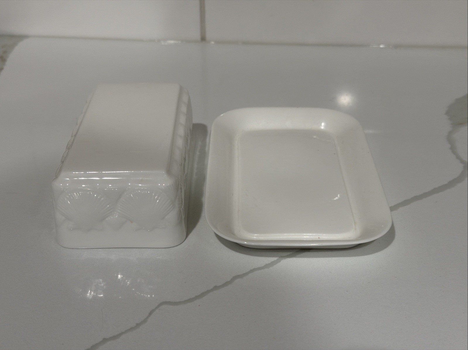 Wedgwood Oceanside Rectangular Covered Butter Dish England Discontinued