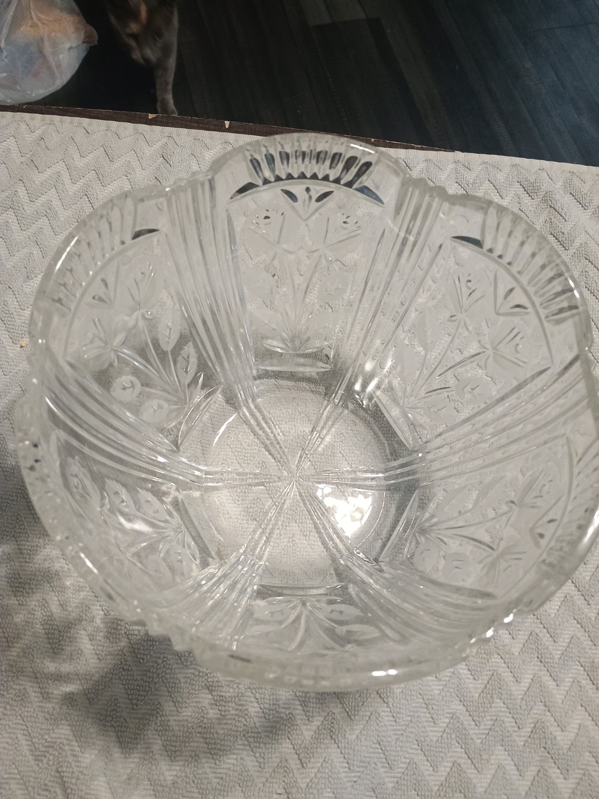 Darlington leaded crystal round serving