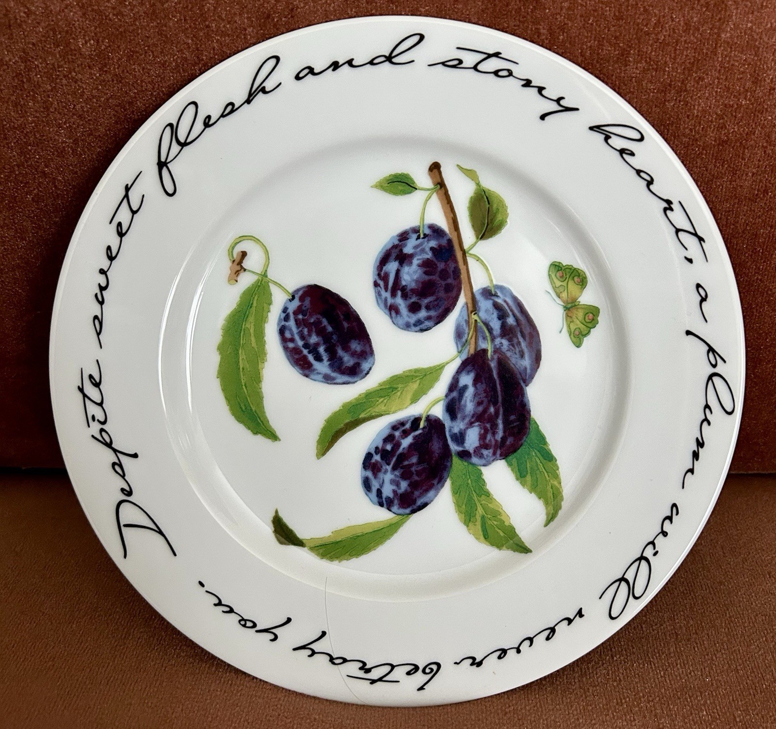 (4) WILLIAMS SONOMA Orchard Suite Ceramic Salad Bread Dessert Plates 7-3/4”