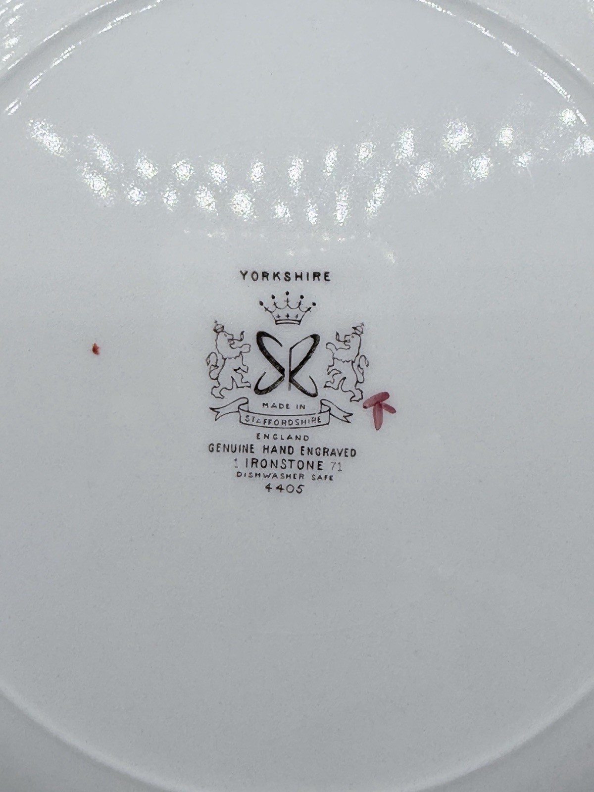 Staffordshire Ironstone Yorkshire Multicolor Dinner Plate England Set of 6