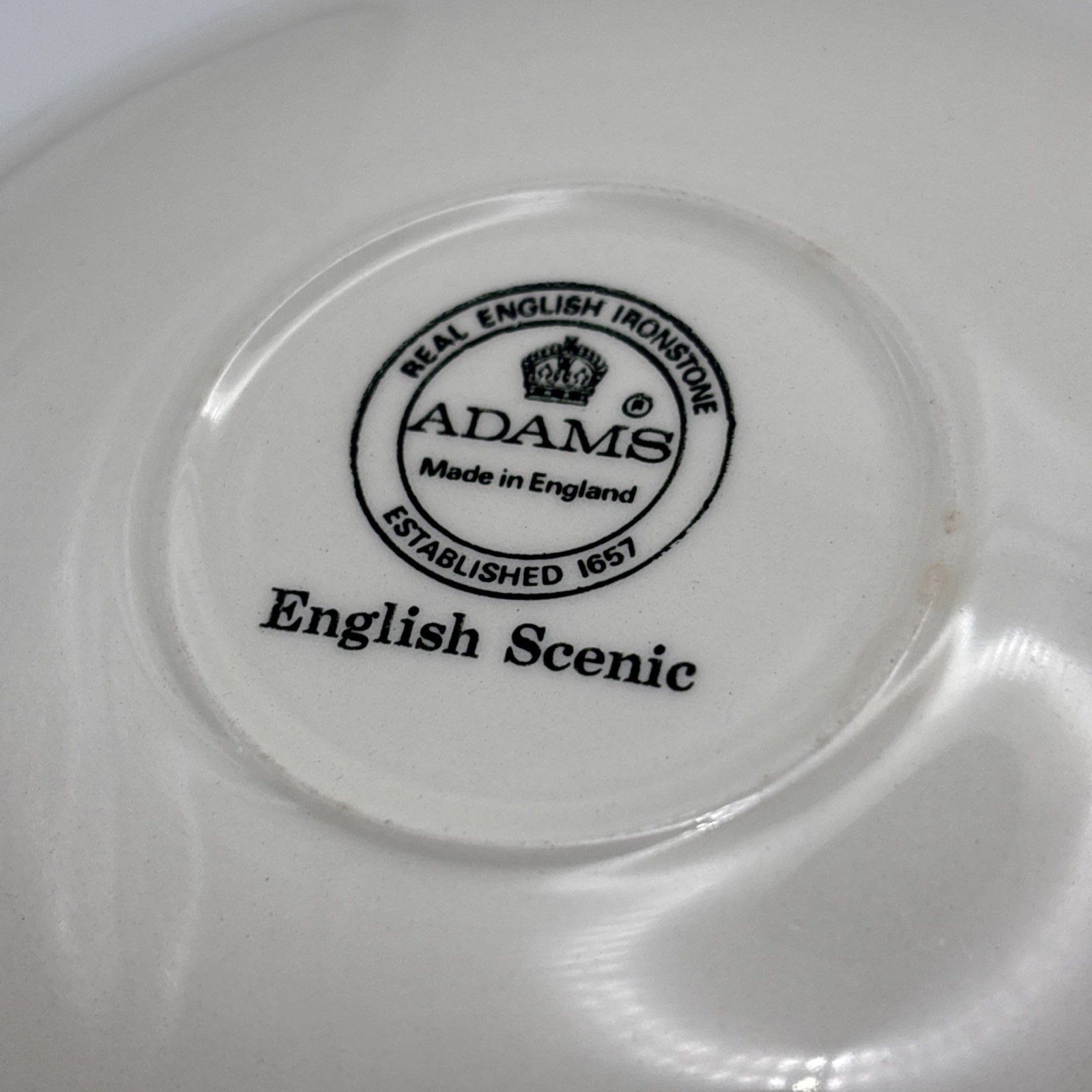 English Adams Set 2 Tea Cup and Saucer Vintage English Scenic England Horse