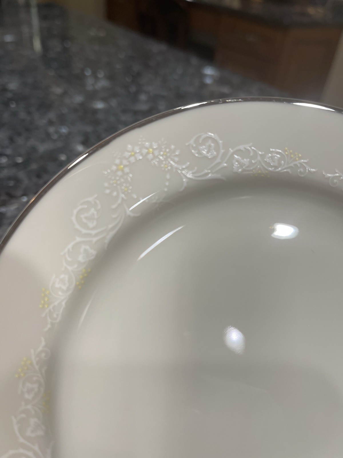 Pickard “Poetry” Porcelain Set Of 2 Bread Plates 6 1/8 In. Made In USA