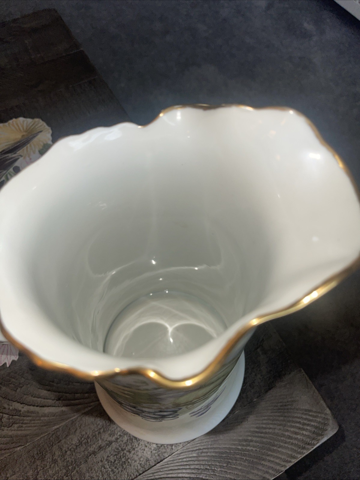 ANTIQUE LIMOGES GRAPE LEAF PITCHER SIGNED BY Shilling -mint