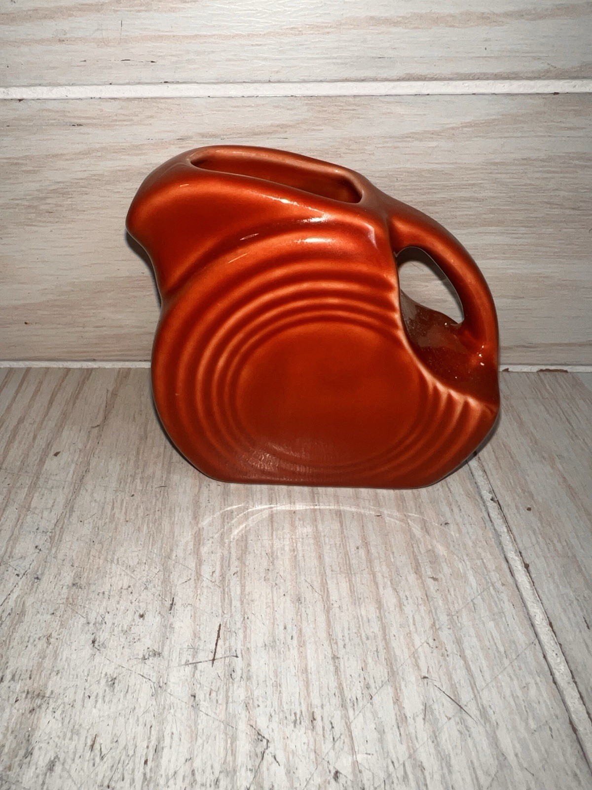 Fiesta Scarlet PAPRIKA 3-1/2” Mini Disk Pitcher Fiestaware Small Creamer 5oz