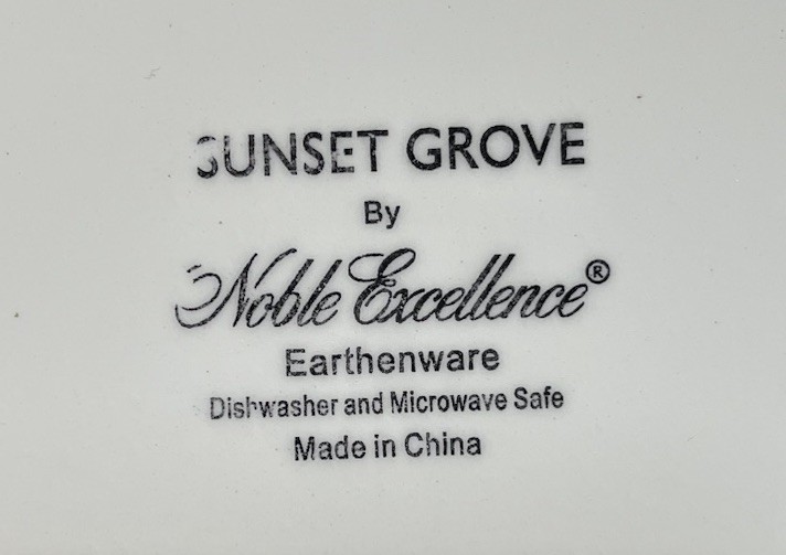 Noble Excellence “Sunset Grove” 11 3/4 Inch Square Platter