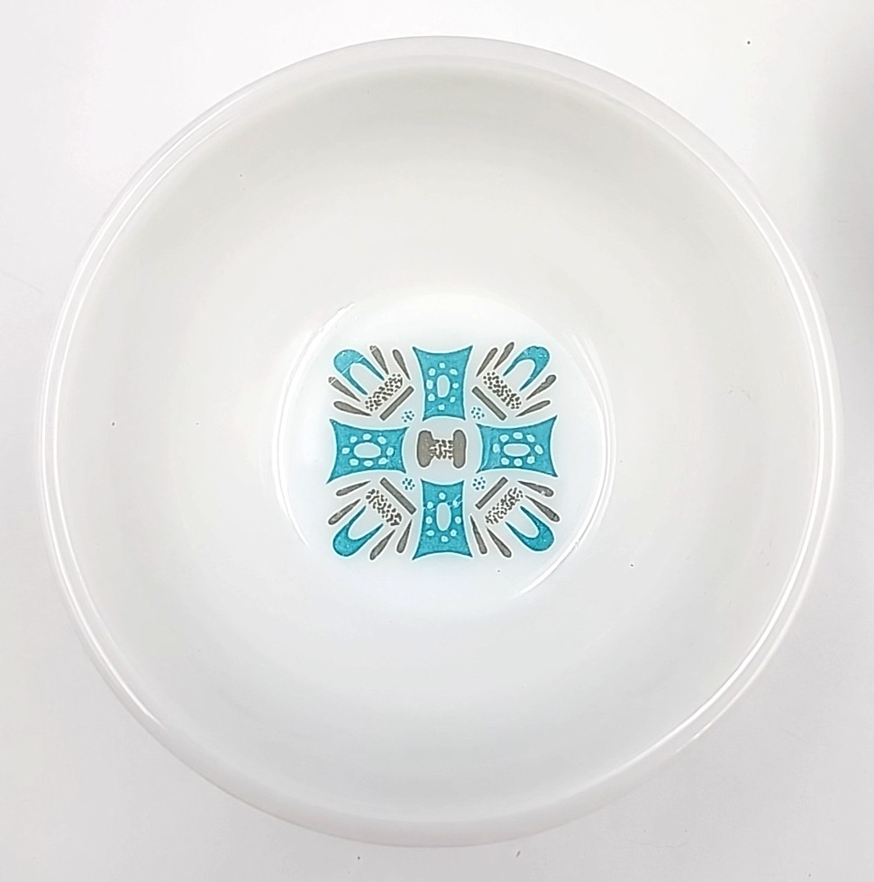 Set of 4 Blue Heaven Anchor Hocking Fire-King Cereal Bowls – 5 in – Vintage