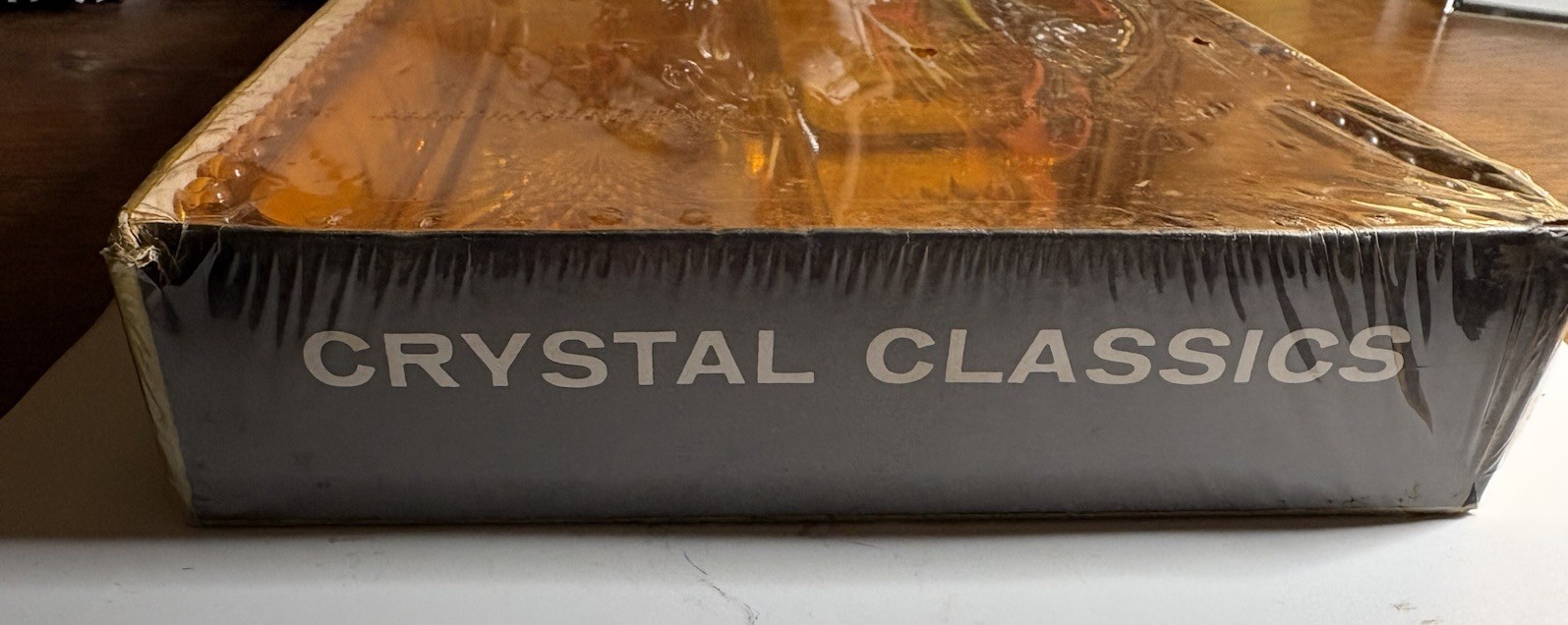Jeannette Glass Amber Divided Tray Crystal Classics 3612 Original Box~NOS