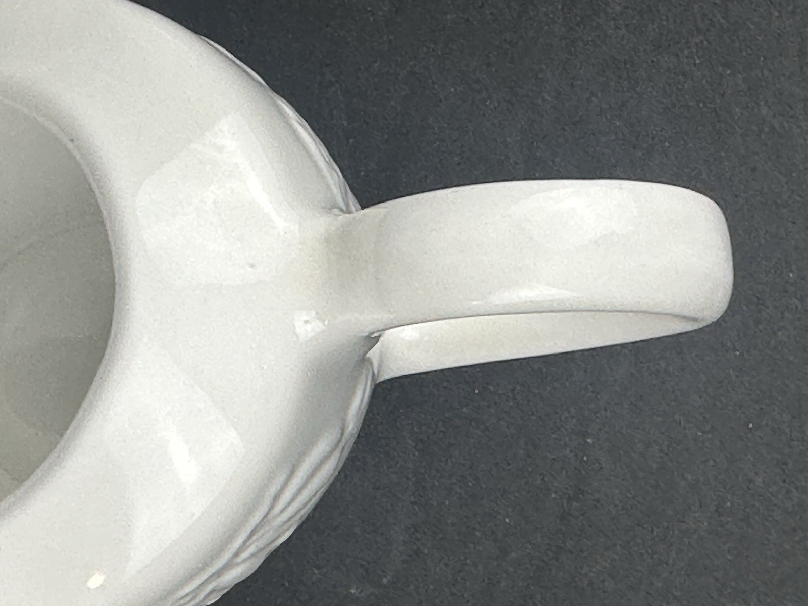 Fruit de Blanc 1995 Tabletops White Sugar Bowl Container Creamer Set Gravy Boat