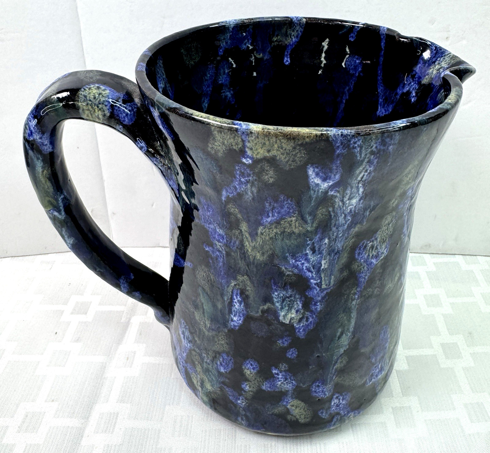 Vintage Cole Pottery Pitcher Kenneth George Sanford North Carolina Art Pottery