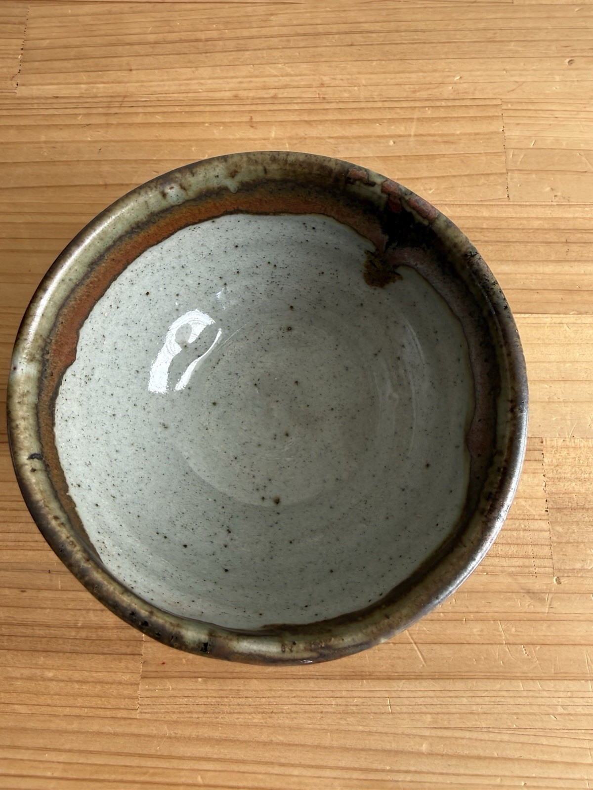 Vintage Pottery Ceramic Bowl w/ Makers Mark Matcha Tea Bowl Home Decor