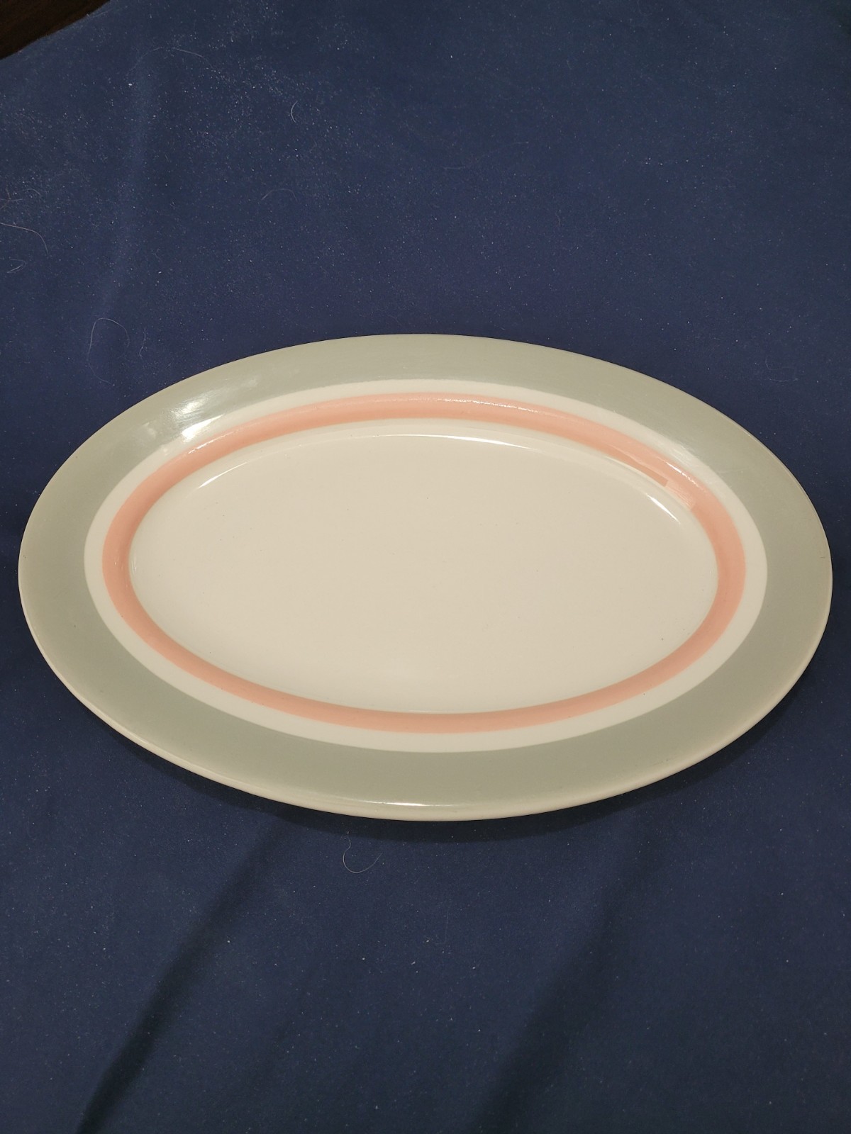 Vintage 1959 Shenango China Madoc Pink Gray Banded Diner Lot 12pc Set Or Piece