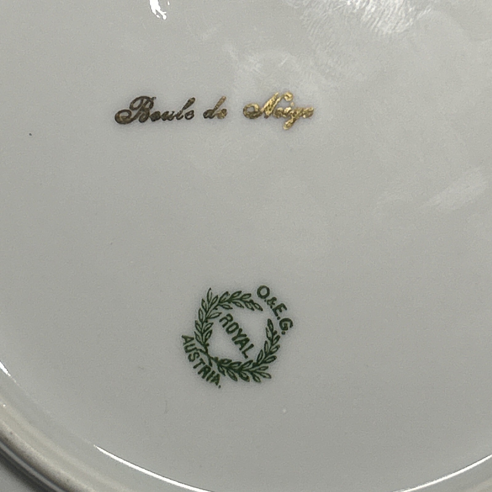 Antique O & EG Austria (circa 1899-1918) 9.5” Floral Plate Nice Condition Signed