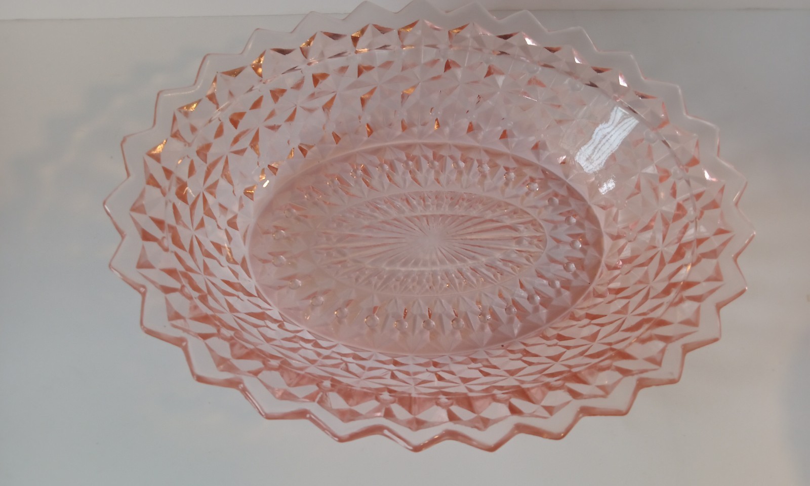 Jeannette Pink Depression Glass Holiday Buttons and Bows 19 Piece Set