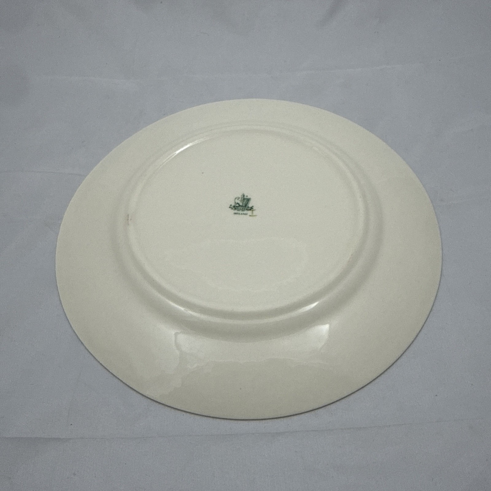 Belleek Shamrock Basket Weave Mothers Blessing Plate Made in Ireland