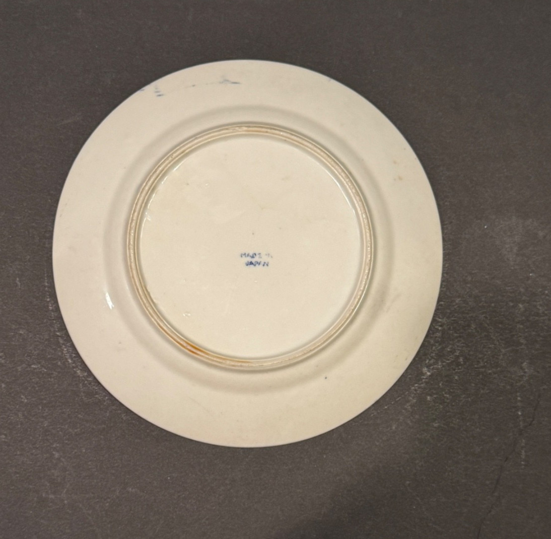 Vintage 7.25” Made In Japan BLUE WILLOW Salad Plate