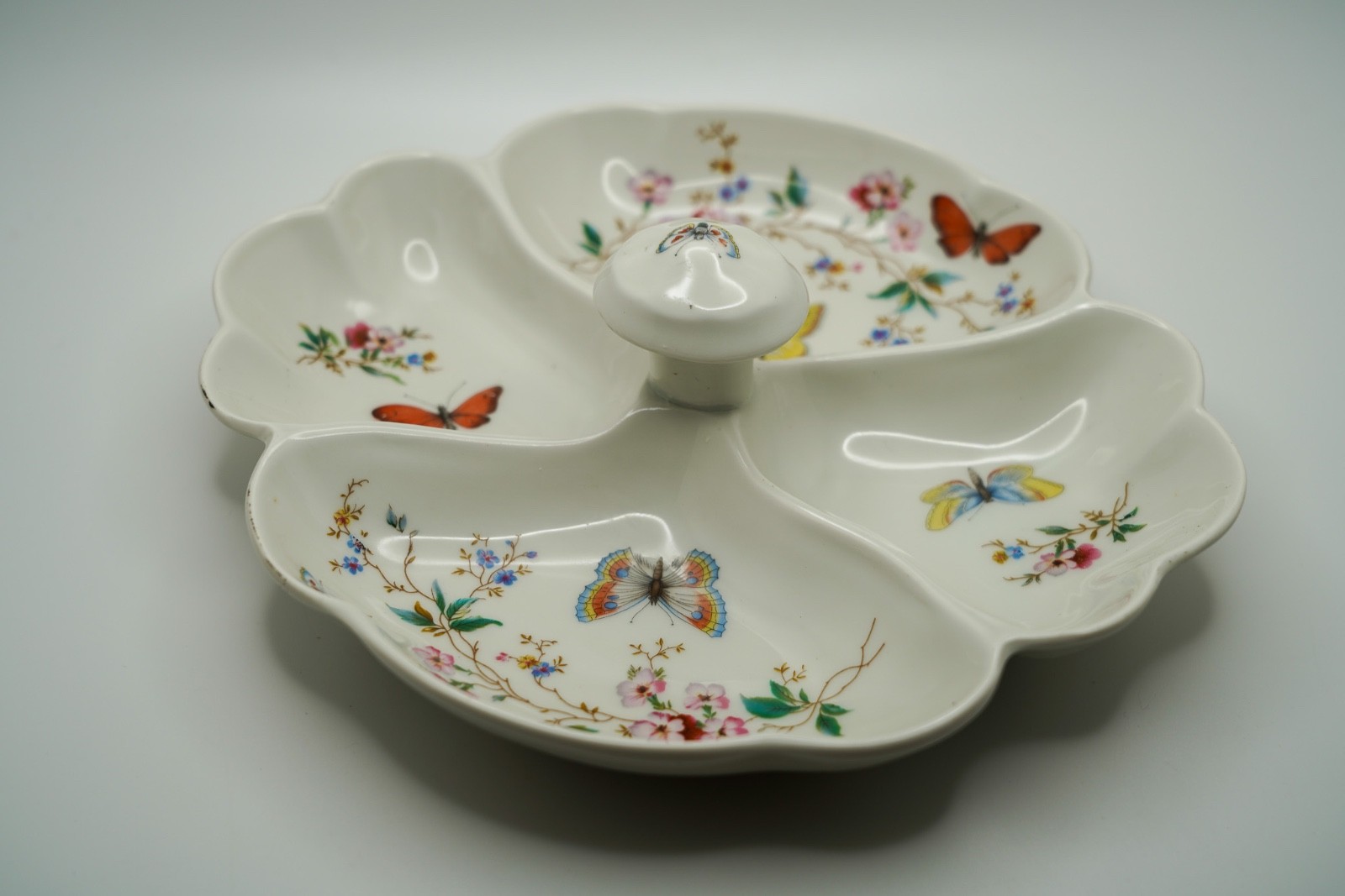 Vintage Limoges Butterfly Candy Dish 8.5 x 7.5 inches B5