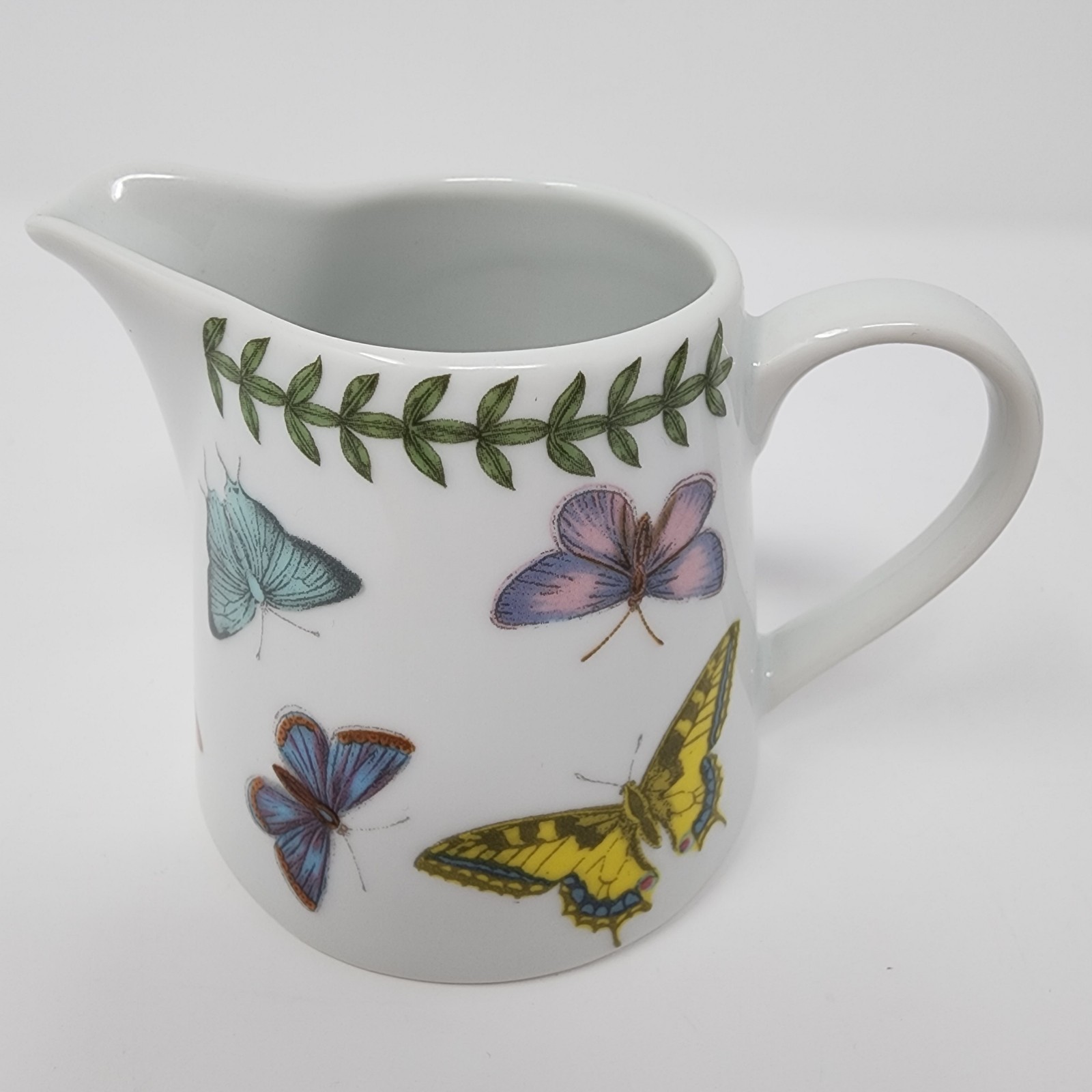 Portmeirion Studio Botanic Garden Butterflies Ceramic Creamer 9 Oz Discontinued