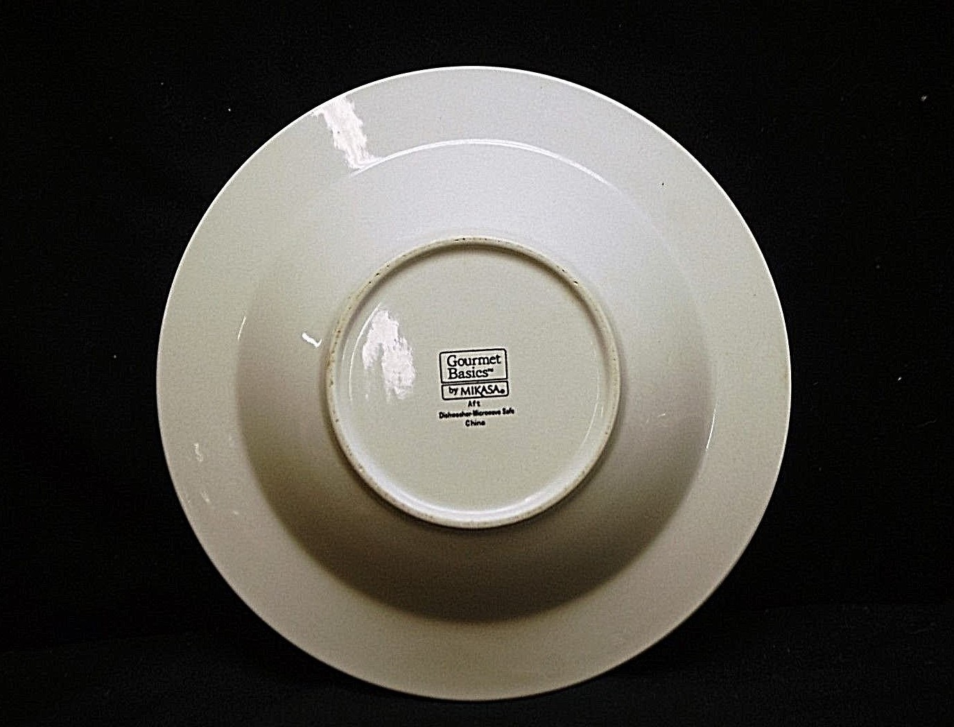 Classic Gourmet Basics by Mikasa Aft White Soup Cereal Bowl Basketweave Rimmed