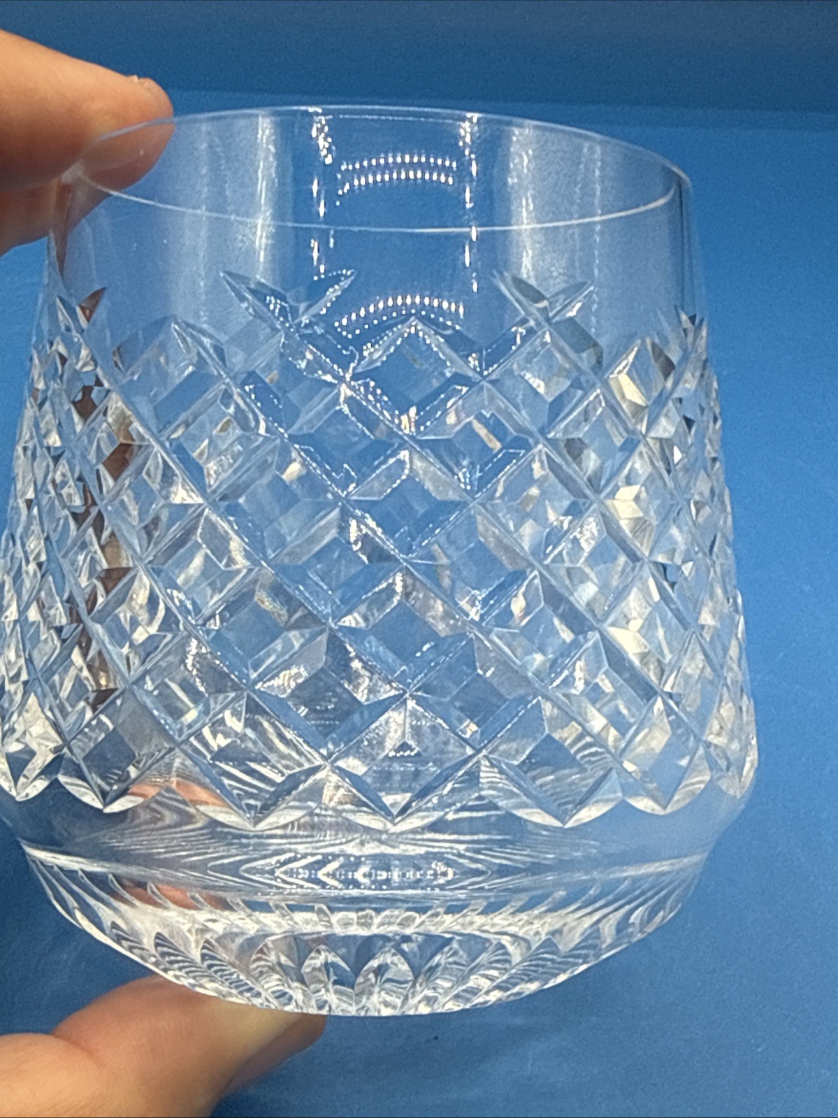 Vintage Waterford Crystal “Alana” Roly Poly Glasses; Set of 2