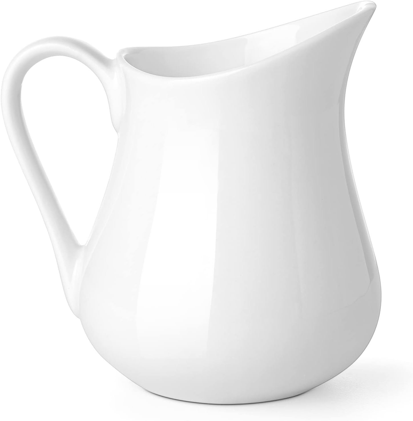 8-oz Creamer with Handle – Small Classic White Fine Porcelain Creamer White