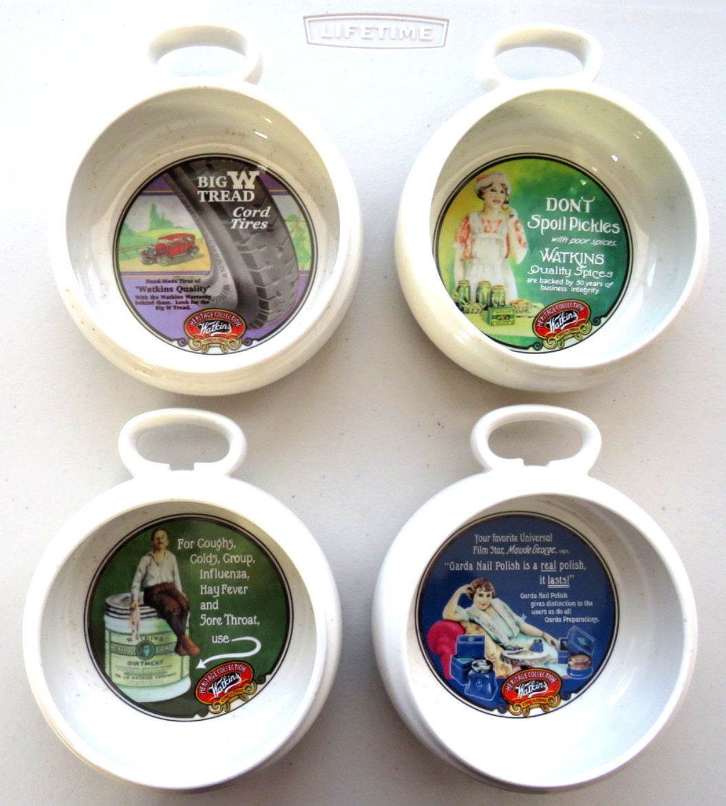 WATKINS Heritage Collection -Set of 4 SOUP BOWLS – 1992 Excellent