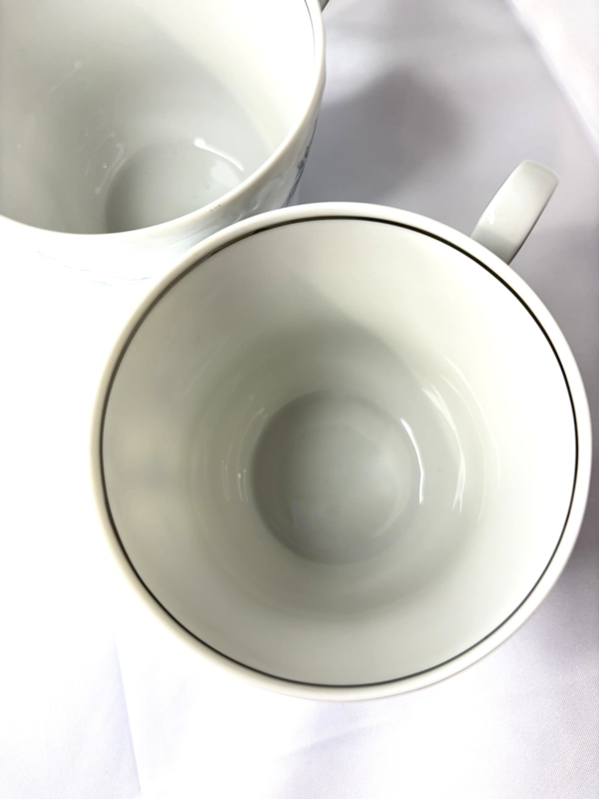 Johann Haviland Blue Garland Cups Set of 4 Bavaria Germany Floral Tea Coffee Vtg