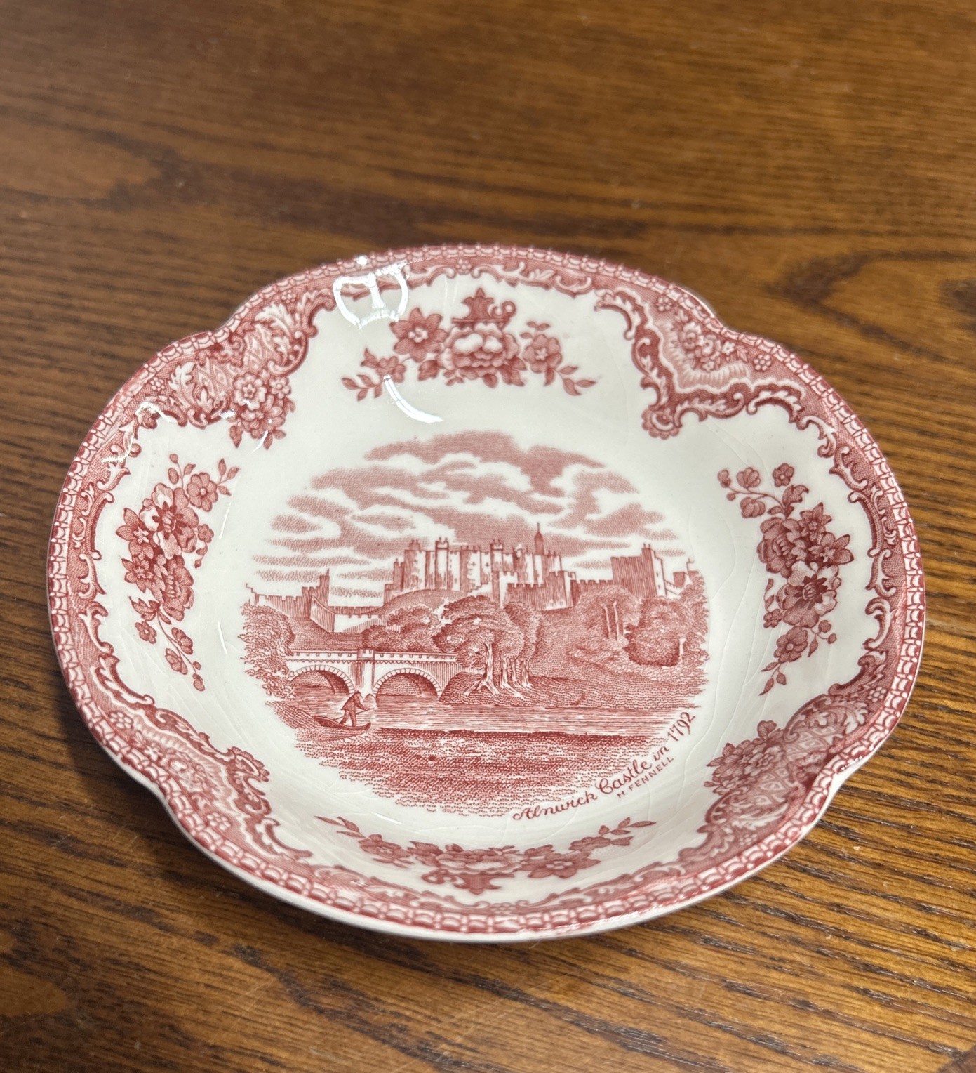 Johnson Brothers Old Britain Castles Pink Dessert Fruit Cereal Bowl(s) England