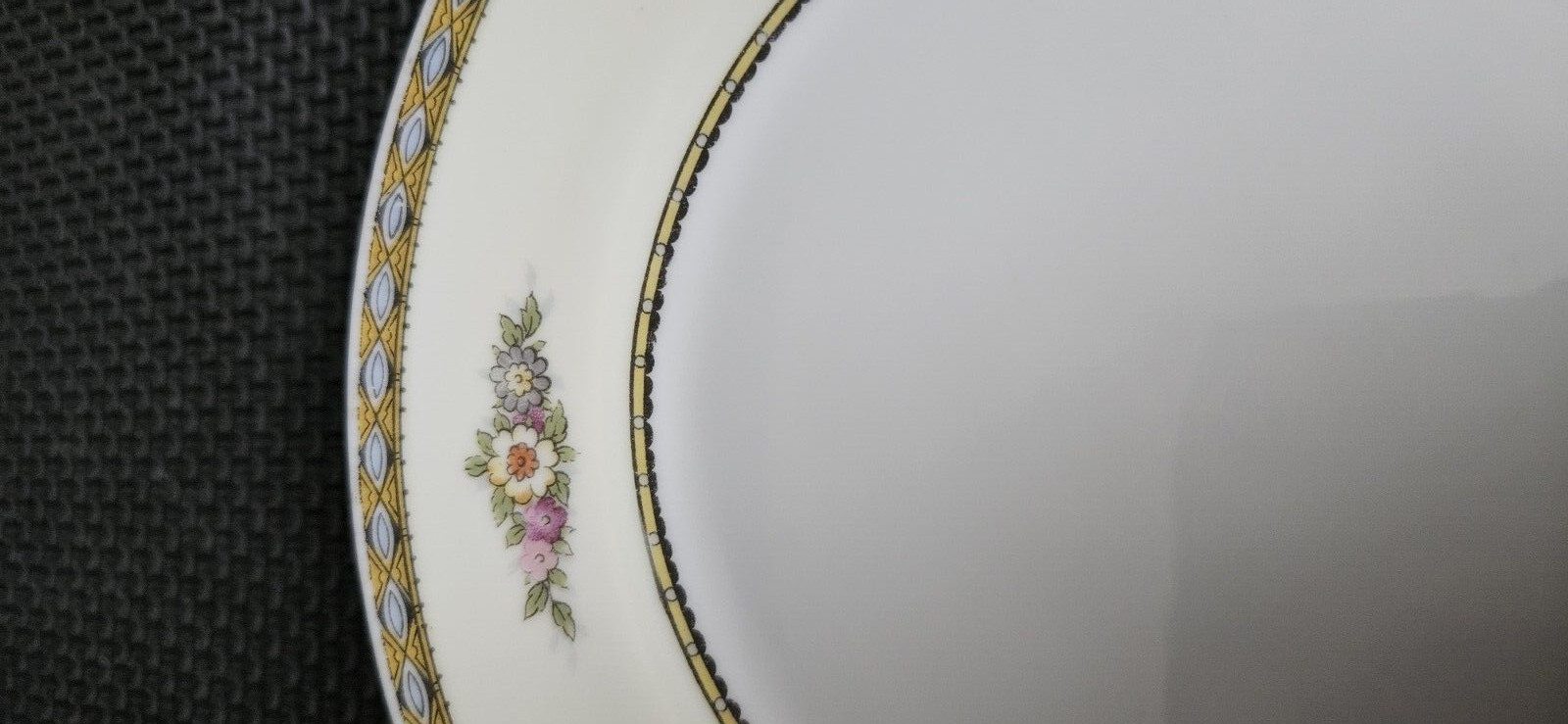 4 VTG Noritake Juanita Plate Bowl Set W/ RARE “Pre-Patent Soup Bowl (no flowers)