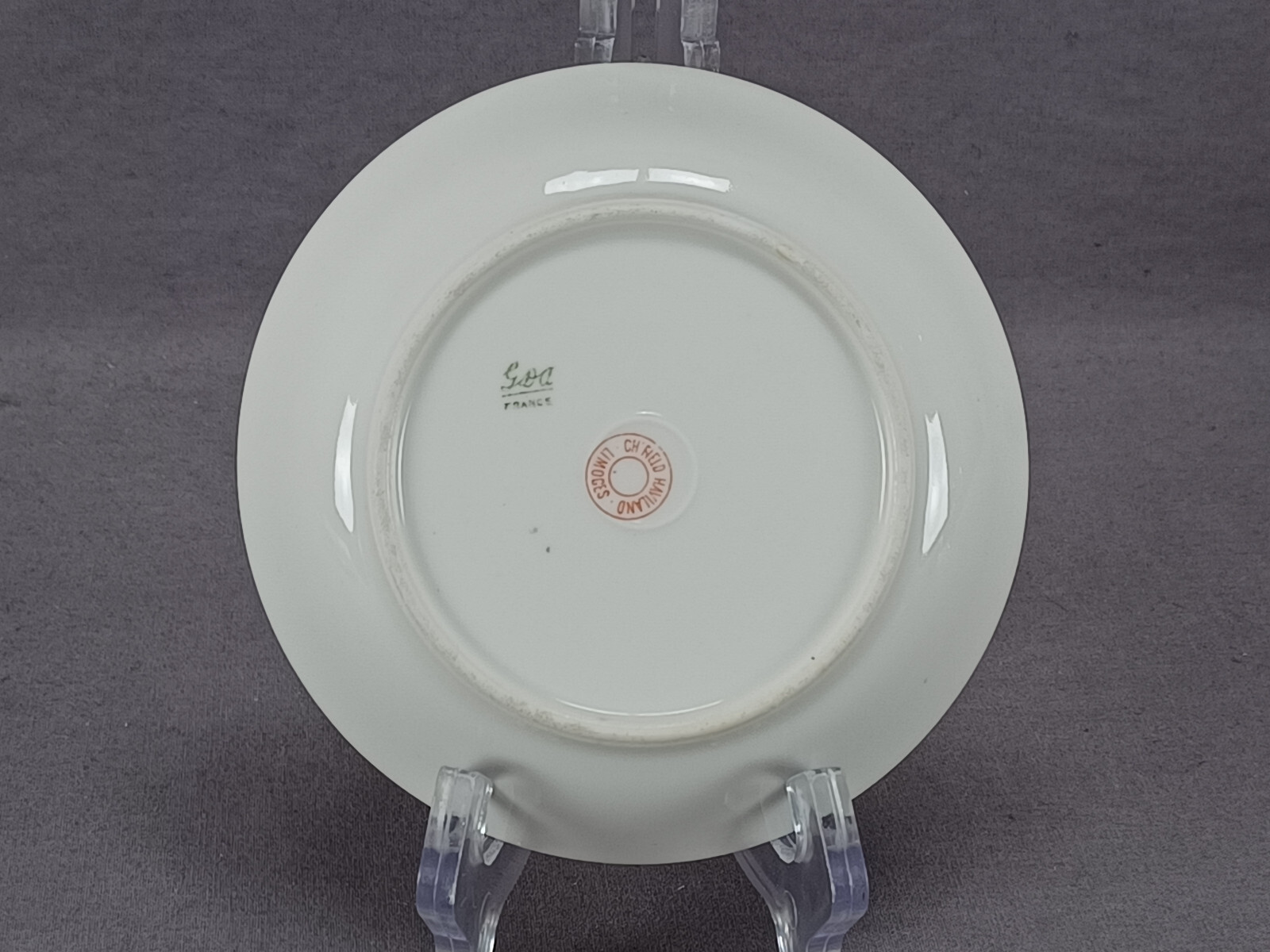 Set of 6 Limoges Pink Roses & Gold 5 1/8 Inch Dessert Bowls Circa 1900-1941